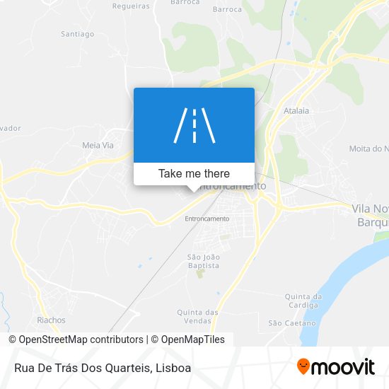 Rua De Trás Dos Quarteis mapa