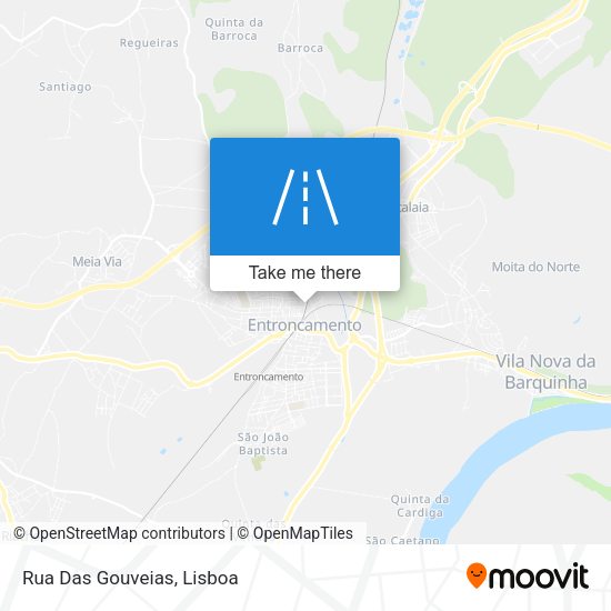 Rua Das Gouveias mapa