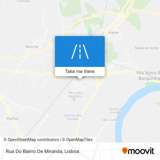 Rua Do Bairro De Miranda mapa