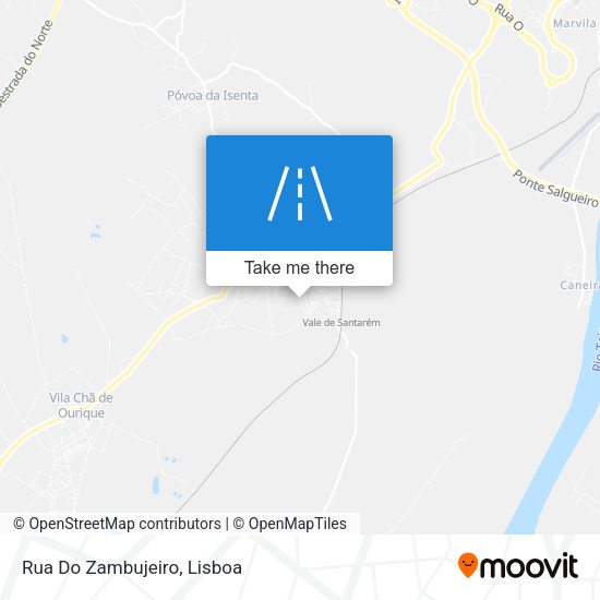 Rua Do Zambujeiro mapa