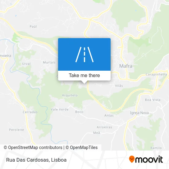 Rua Das Cardosas map