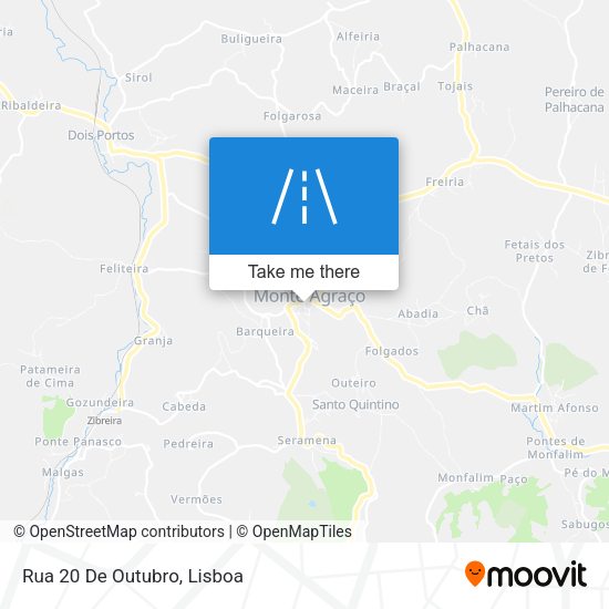Rua 20 De Outubro mapa