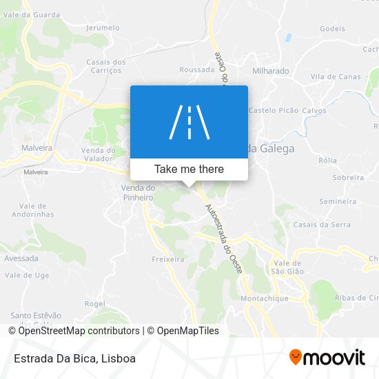 Estrada Da Bica mapa