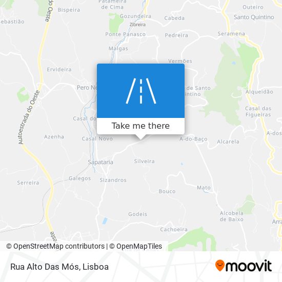 Rua Alto Das Mós map