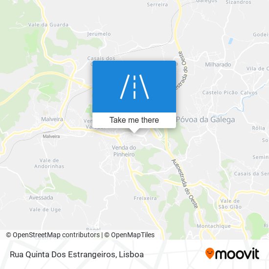 Rua Quinta Dos Estrangeiros map