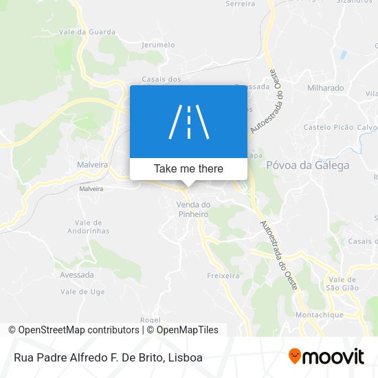 Rua Padre Alfredo F. De Brito mapa