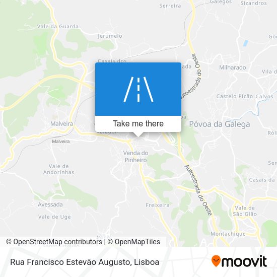 Rua Francisco Estevão Augusto mapa