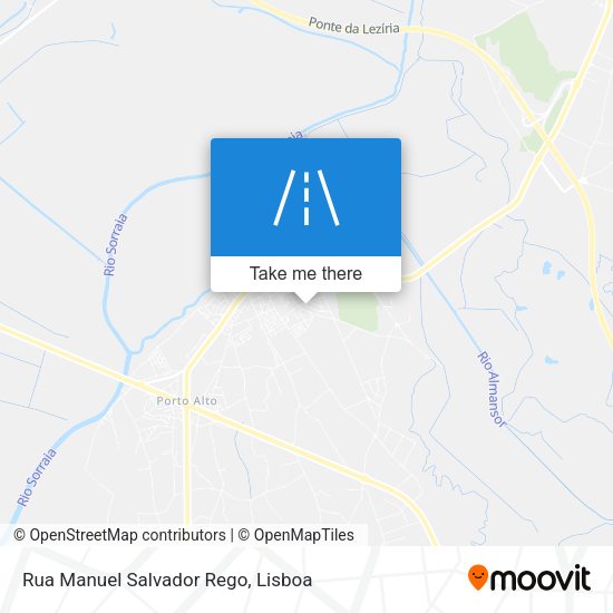 Rua Manuel Salvador Rego mapa