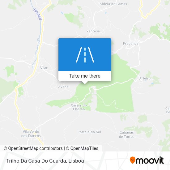Trilho Da Casa Do Guarda map