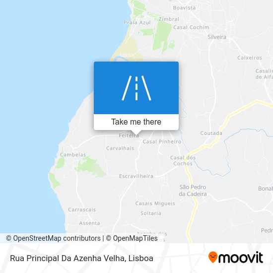 Rua Principal Da Azenha Velha map