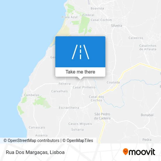Rua Dos Margaças map