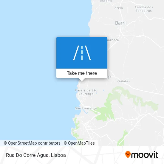 Rua Do Corre Água map