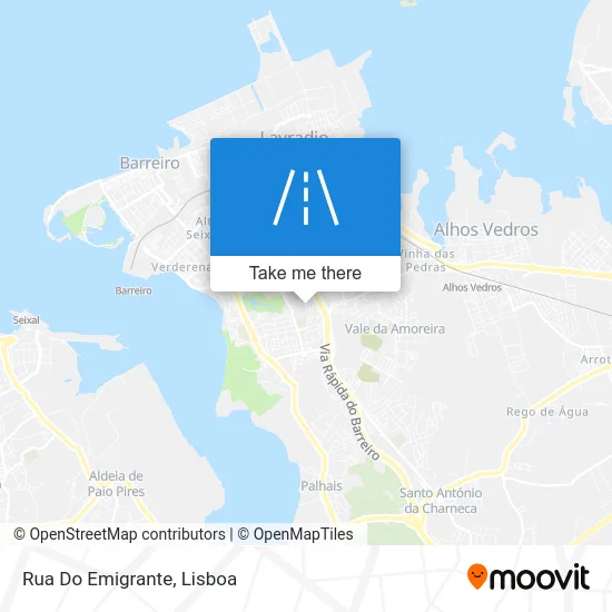 Rua Do Emigrante map
