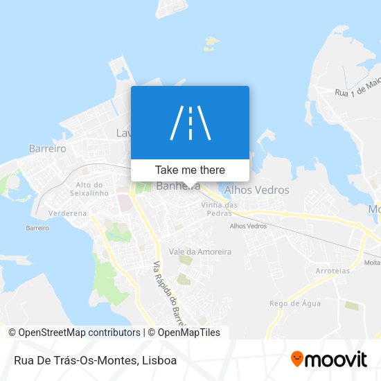 Rua De Trás-Os-Montes map