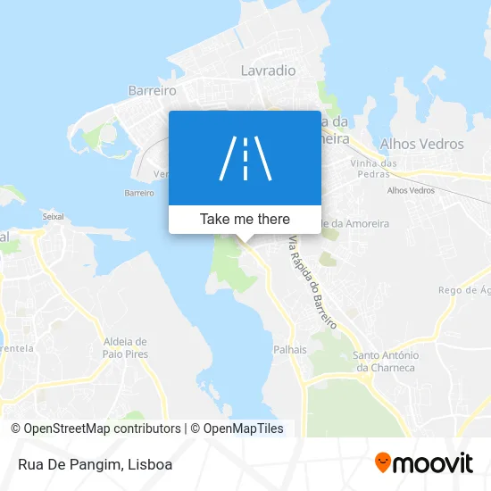 Rua De Pangim map
