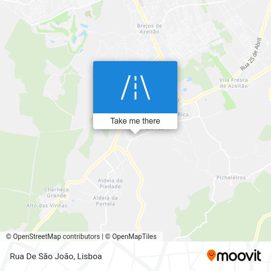 Rua De São João map