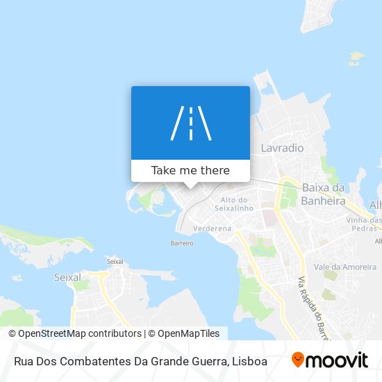 Rua Dos Combatentes Da Grande Guerra mapa