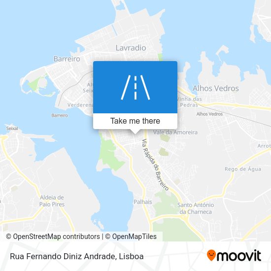 Rua Fernando Diniz Andrade mapa