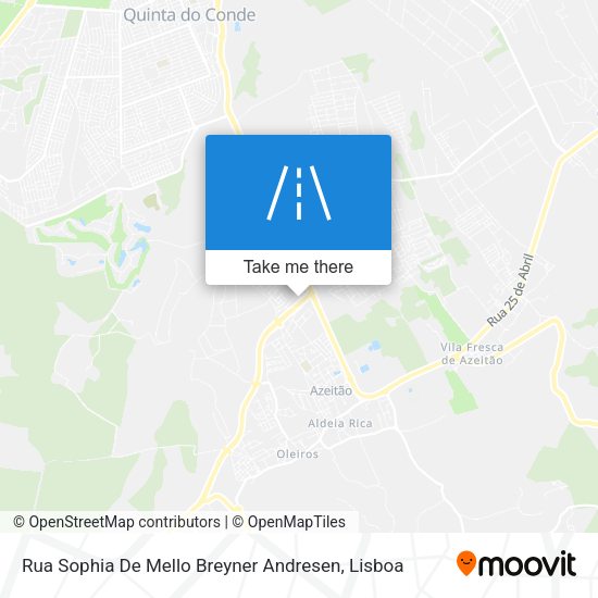 Rua Sophia De Mello Breyner Andresen mapa