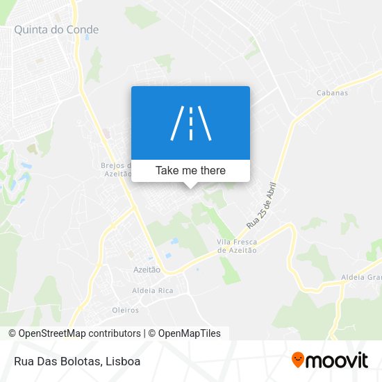 Rua Das Bolotas map