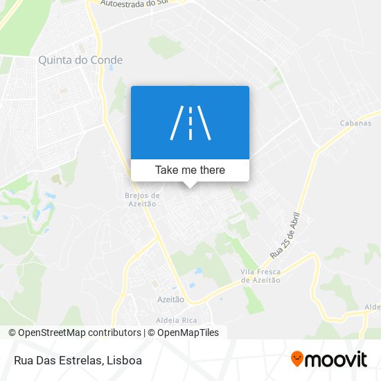 Rua Das Estrelas map