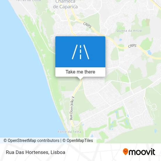 Rua Das Hortenses map