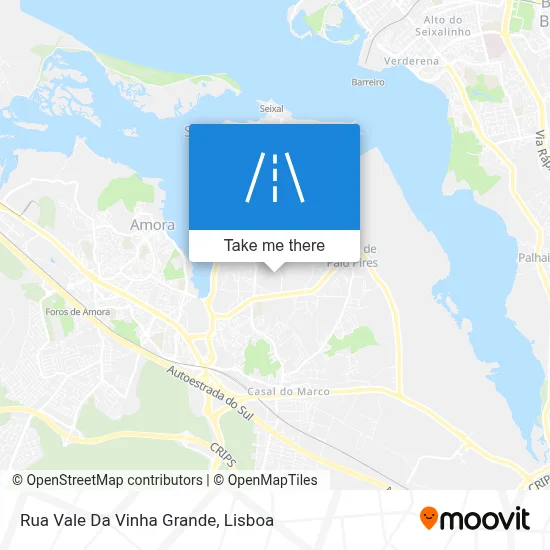 Rua Vale Da Vinha Grande map
