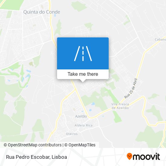 Rua Pedro Escobar mapa