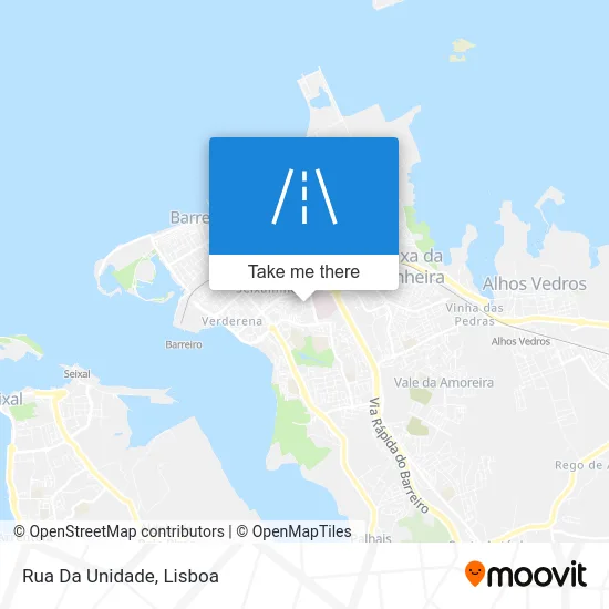 Rua Da Unidade map