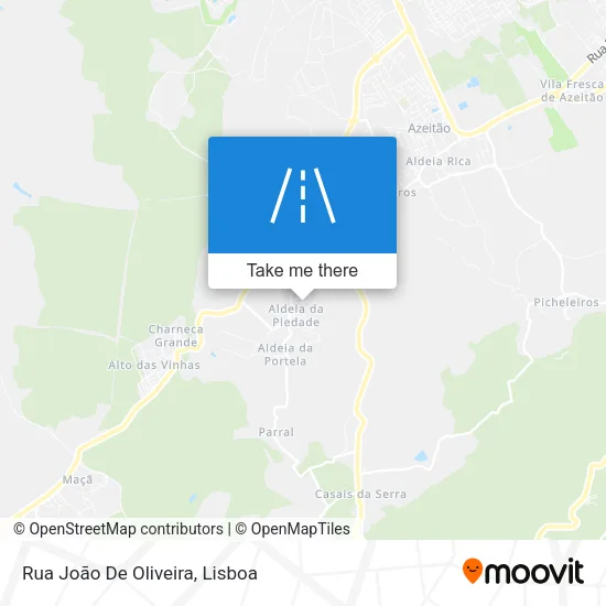 Rua João De Oliveira map
