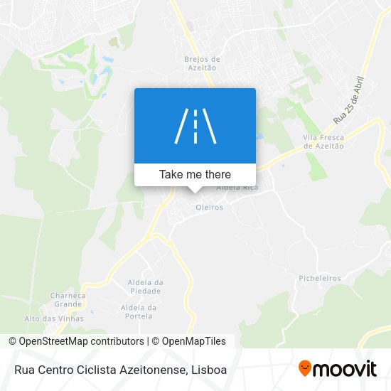 Rua Centro Ciclista Azeitonense map