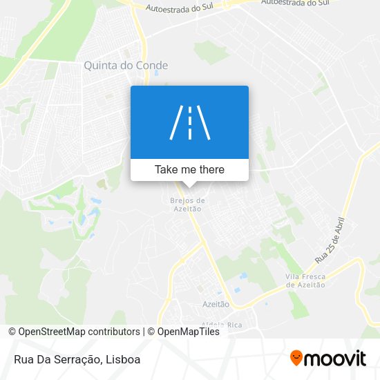 Rua Da Serração map