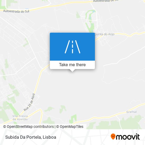 Subida Da Portela map