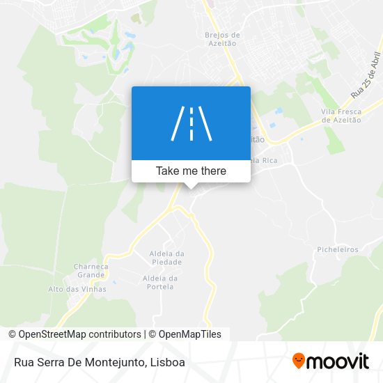 Rua Serra De Montejunto mapa