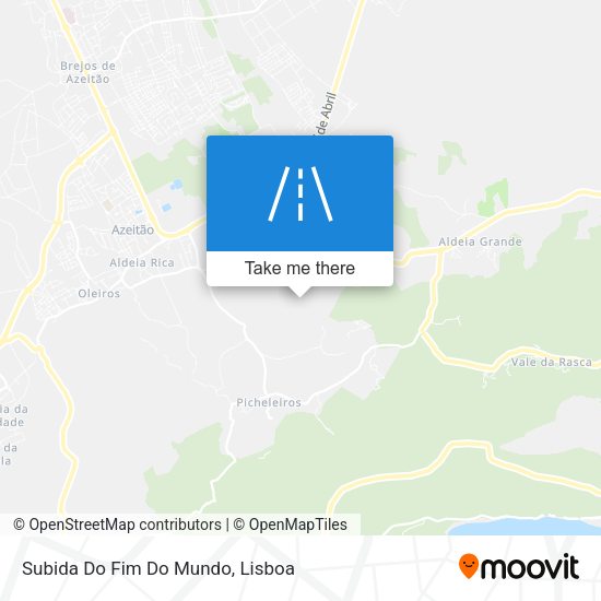 Subida Do Fim Do Mundo mapa