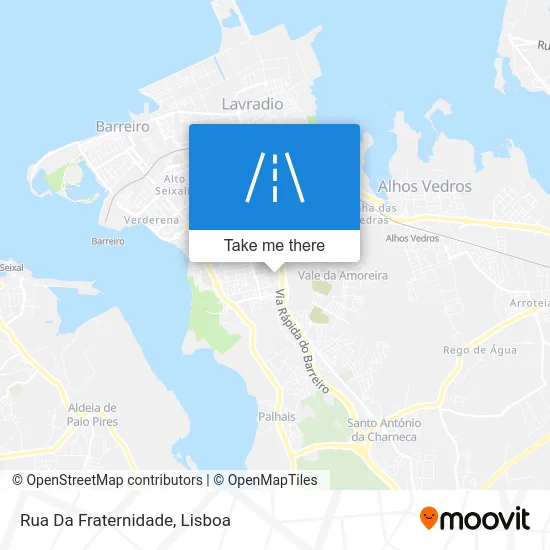 Rua Da Fraternidade map