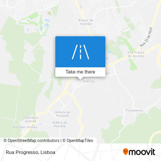 Rua Progresso mapa