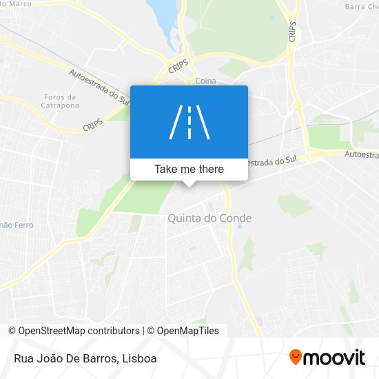 Rua João De Barros map