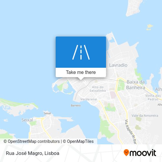 Rua José Magro mapa