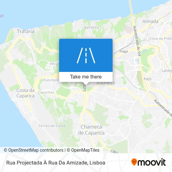 Rua Projectada À Rua Da Amizade map