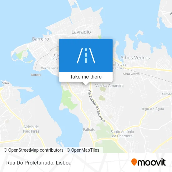 Rua Do Proletariado map