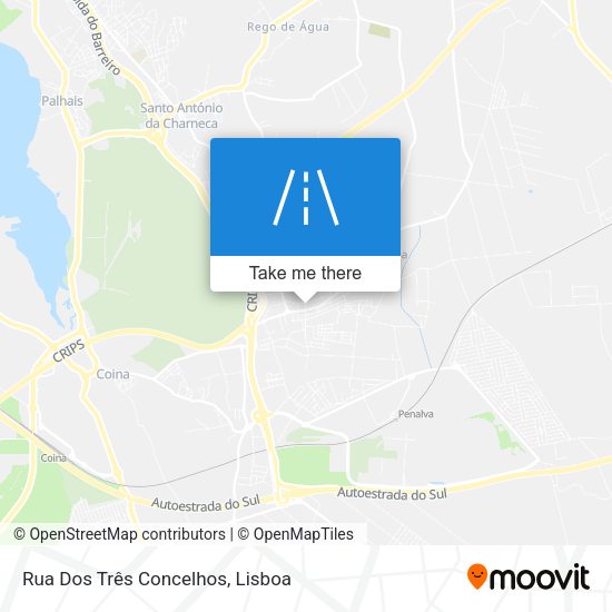 Rua Dos Três Concelhos map