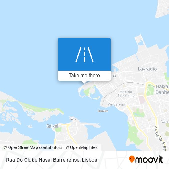Rua Do Clube Naval Barreirense mapa