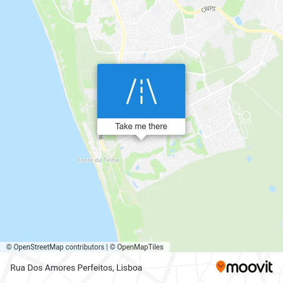 Rua Dos Amores Perfeitos map