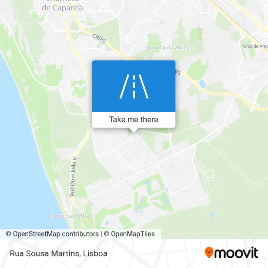 Rua Sousa Martins map