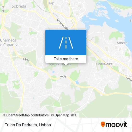 Trilho Da Pedreira mapa