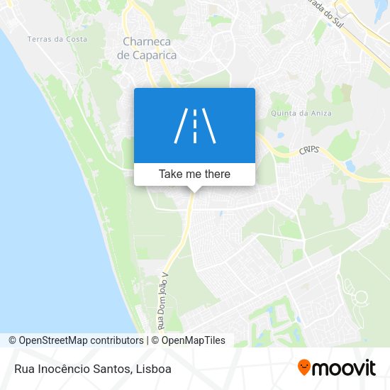 Rua Inocêncio Santos map