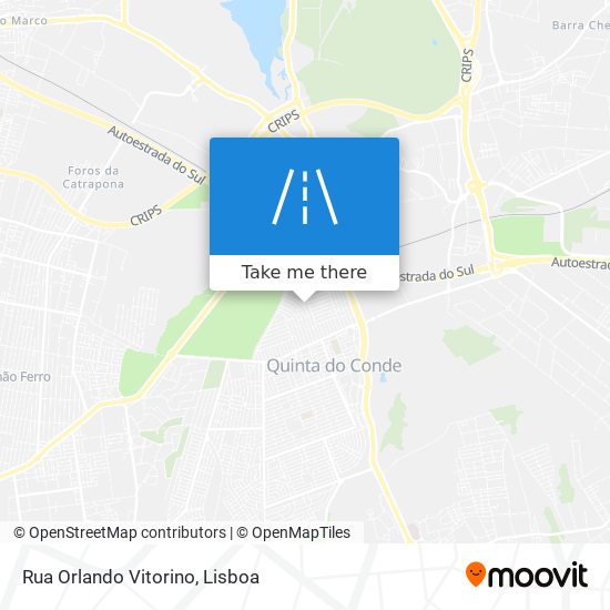 Rua Orlando Vitorino mapa