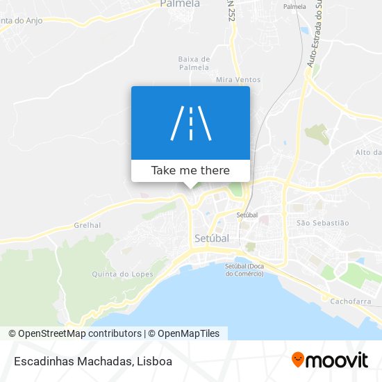 Escadinhas Machadas mapa