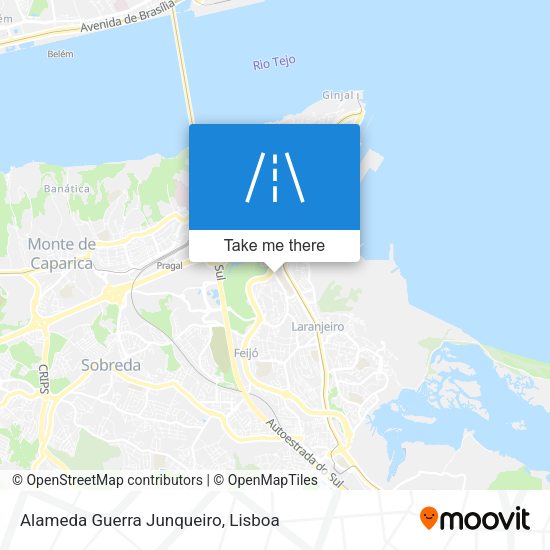 Alameda Guerra Junqueiro mapa
